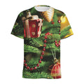 Xmas Tree Print Men's Athletic T-Shirt