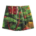 Xmas Tree Print Mesh Shorts