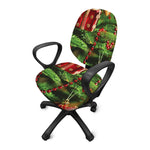 Xmas Tree Print Office Chair Cover