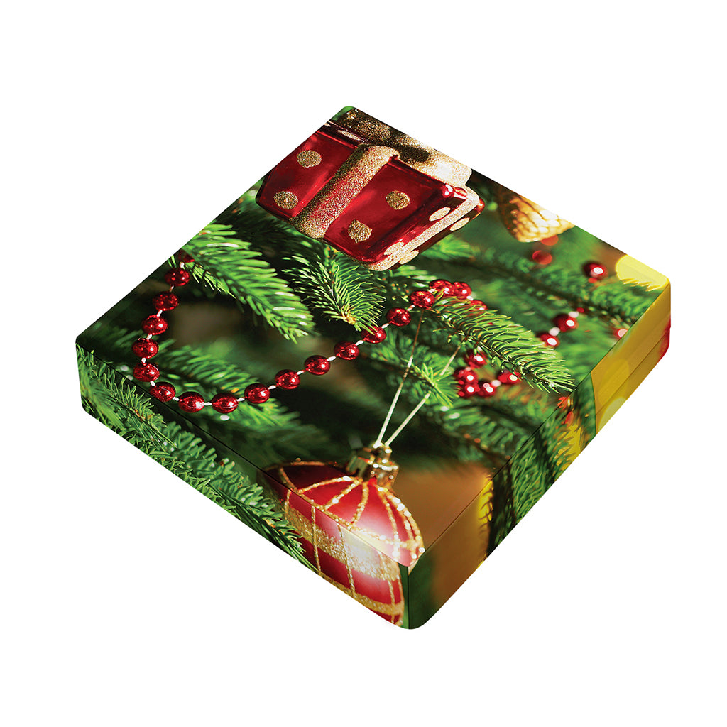 Xmas Tree Print Outdoor Seat Cushion Cover