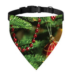 Xmas Tree Print Over The Collar Dog Bandana