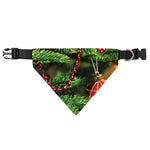 Xmas Tree Print Over The Collar Dog Bandana