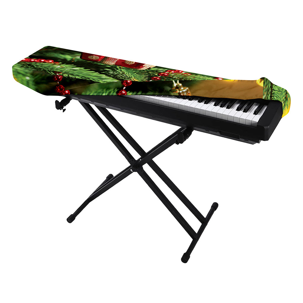 Xmas Tree Print Piano Keyboard Cover