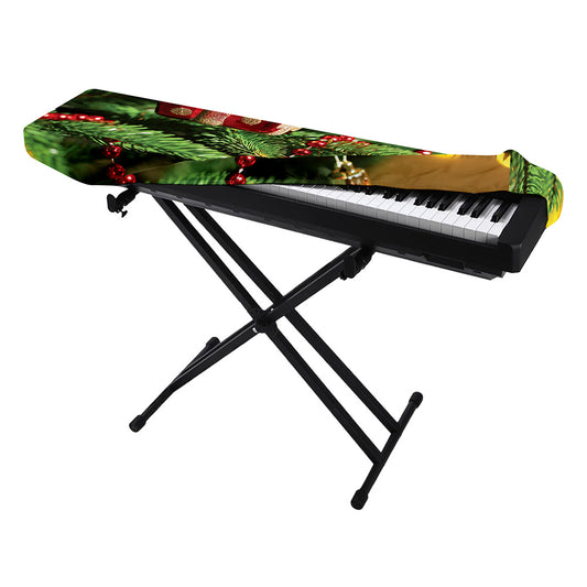 Xmas Tree Print Piano Keyboard Cover