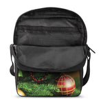 Xmas Tree Print Rectangular Crossbody Bag