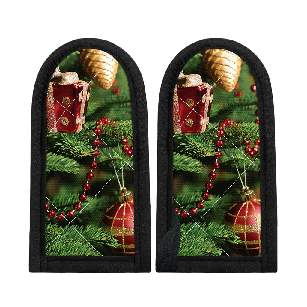 Xmas Tree Print Skillet Handle Cover