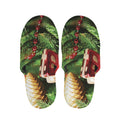 Xmas Tree Print Slippers