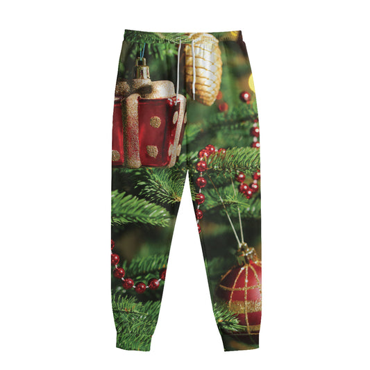 Xmas Tree Print Sweatpants