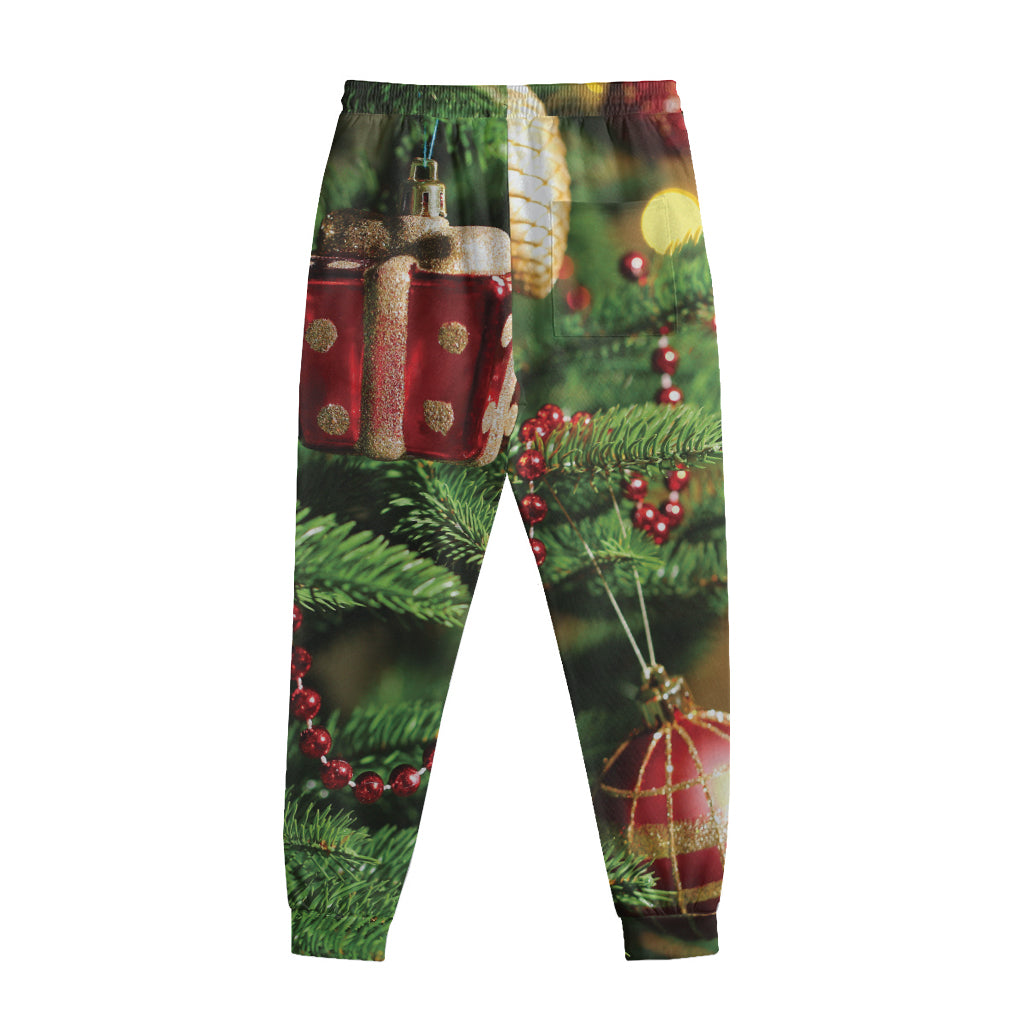 Xmas Tree Print Sweatpants