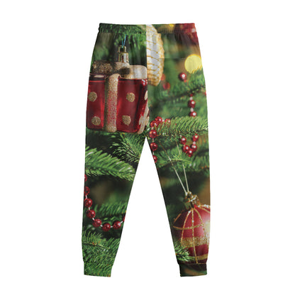 Xmas Tree Print Sweatpants