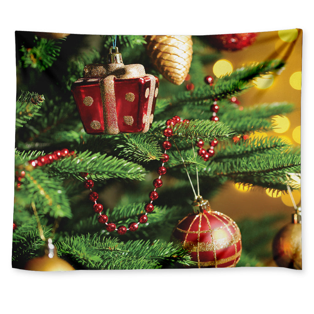 Xmas Tree Print Tapestry