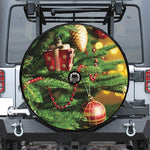 Xmas Tree Print Tire Cover With Camera Hole