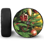 Xmas Tree Print Tire Cover With Camera Hole