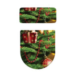 Xmas Tree Print Toilet Lid And Tank Cover Set