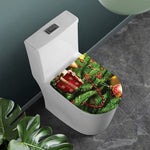 Xmas Tree Print Toilet Lid Cover
