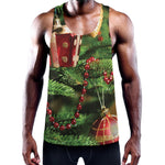 Xmas Tree Print Training Tank Top