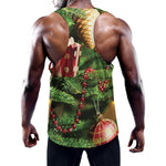 Xmas Tree Print Training Tank Top