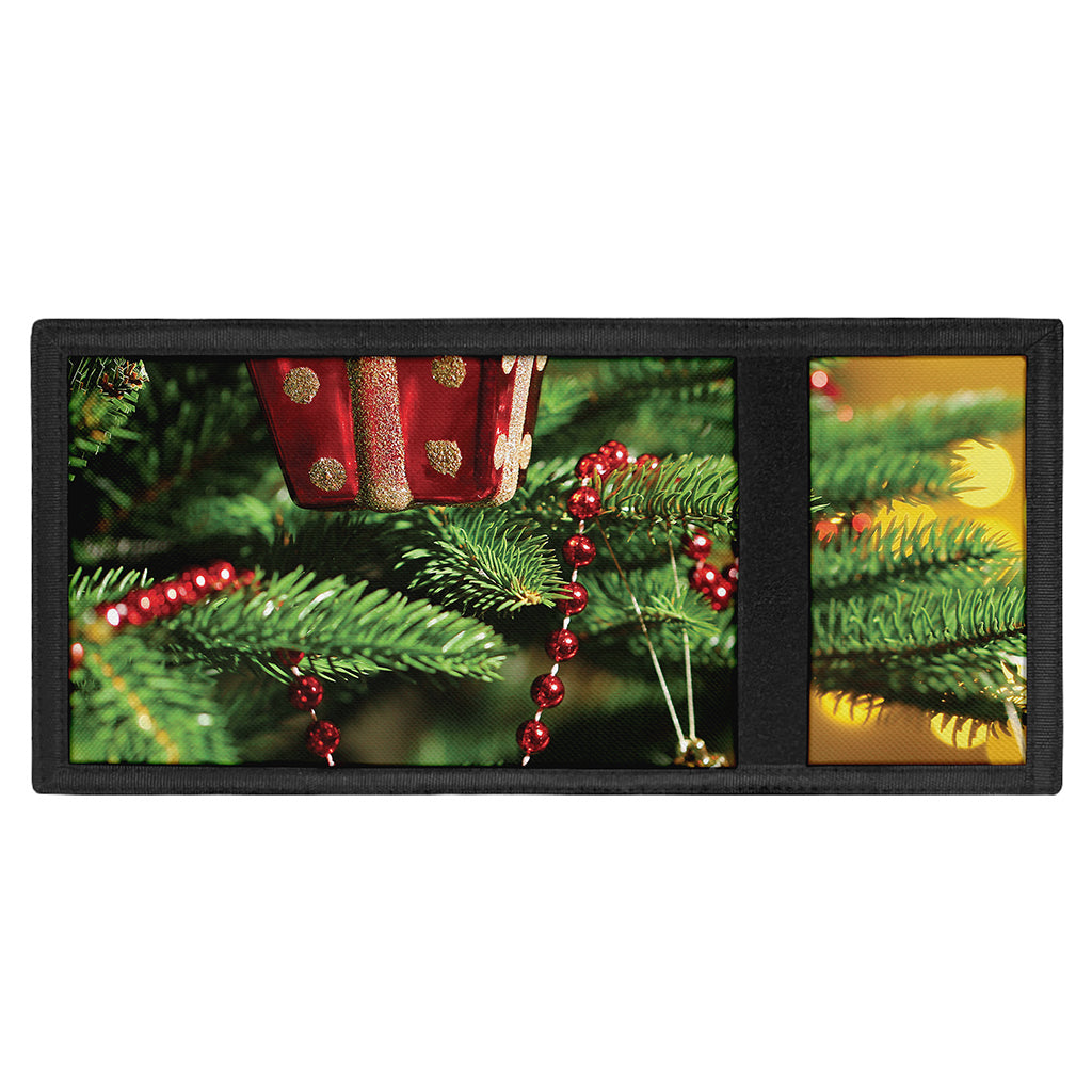 Xmas Tree Print Trifold Wallet