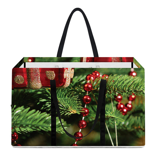 Xmas Tree Print Utility Tote Bag