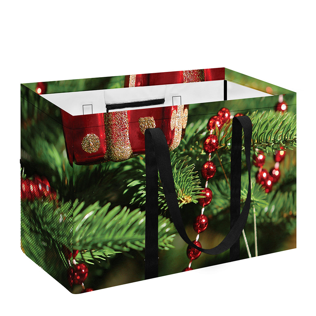 Xmas Tree Print Utility Tote Bag
