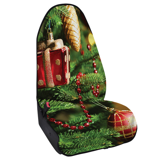 Xmas Tree Print Waterproof Car Seat Cover