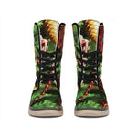 Xmas Tree Print Winter Boots