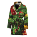 Xmas Tree Print Women's Bathrobe