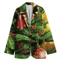 Xmas Tree Print Women's Blazer