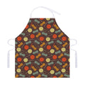 Yarn And Needle Pattern Print Adjustable Apron