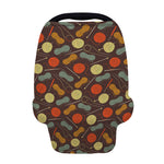 Yarn And Needle Pattern Print Baby Seat Cover