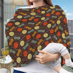 Yarn And Needle Pattern Print Baby Seat Cover