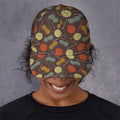 Yarn And Needle Pattern Print Baseball Cap