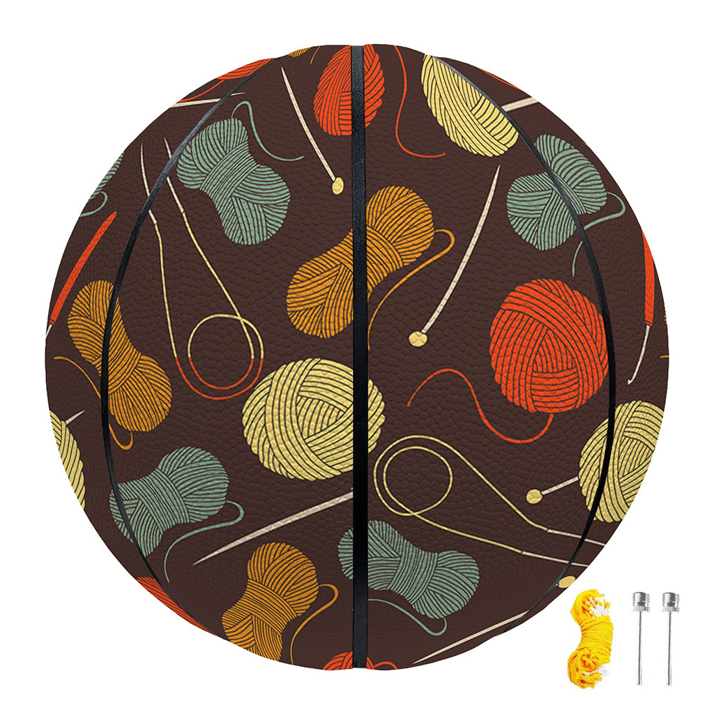 Yarn And Needle Pattern Print Basketball