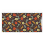 Yarn And Needle Pattern Print Beach Towel