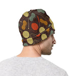 Yarn And Needle Pattern Print Beanie