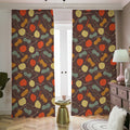 Yarn And Needle Pattern Print Dimout Pencil Pleat Curtains