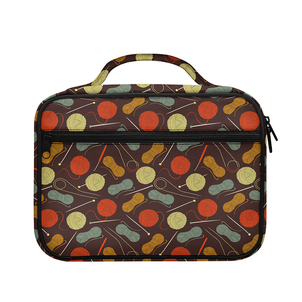 Yarn And Needle Pattern Print Briefcase Bible Bag