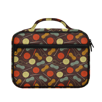 Yarn And Needle Pattern Print Briefcase Bible Bag