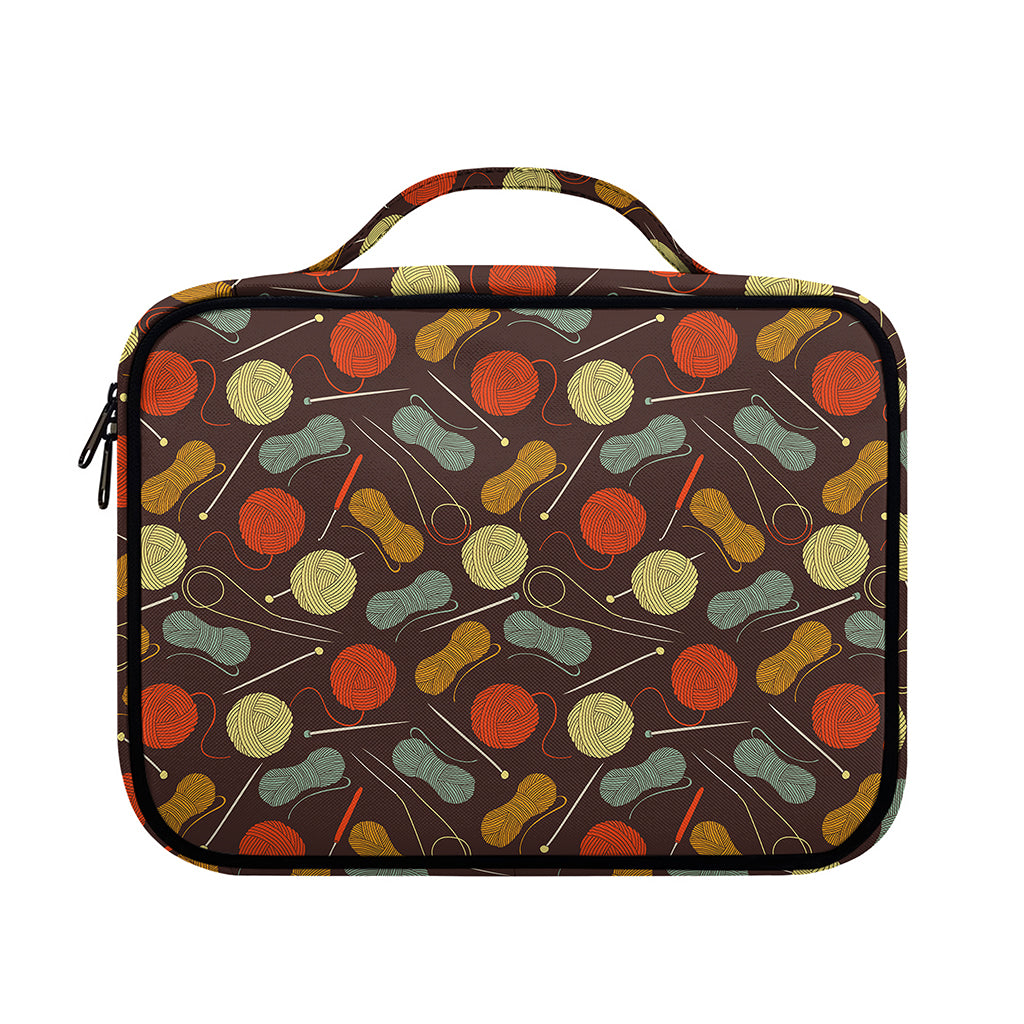 Yarn And Needle Pattern Print Briefcase Bible Bag