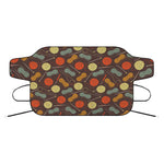 Yarn And Needle Pattern Print Car Windshield Snow Cover