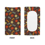 Yarn And Needle Pattern Print Changing Pad Cover