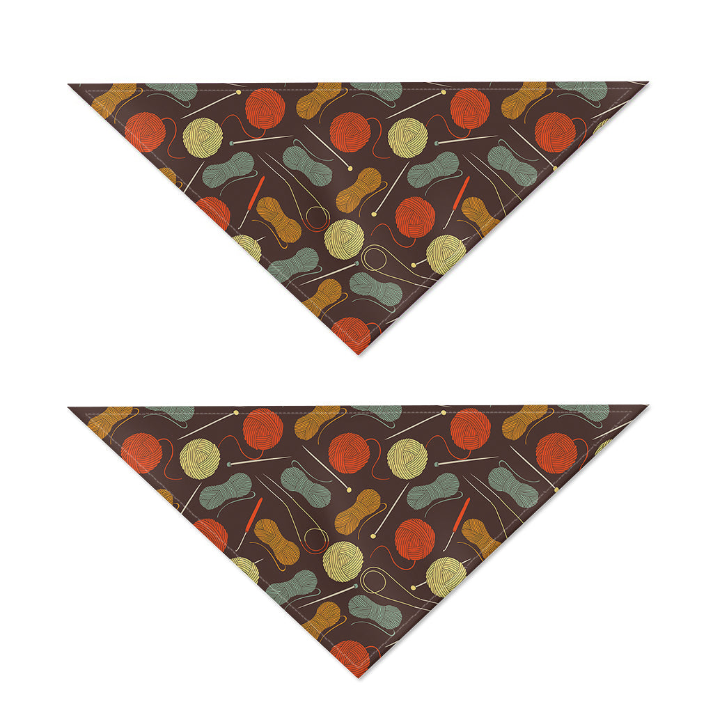 Yarn And Needle Pattern Print Dog Bandana