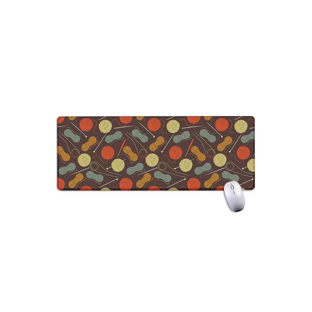 Yarn And Needle Pattern Print Extended Mouse Pad