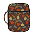 Yarn And Needle Pattern Print Front Pocket Bible Bag