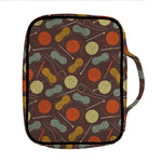 Yarn And Needle Pattern Print Front Pocket Bible Bag