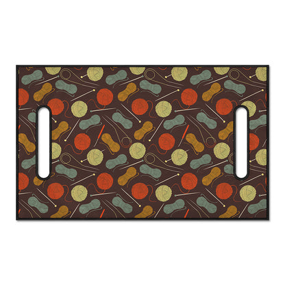 Yarn And Needle Pattern Print Golf Cart Seat Cover