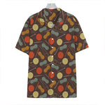 Yarn And Needle Pattern Print Hawaiian Shirt