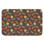 Yarn And Needle Pattern Print Indoor Door Mat