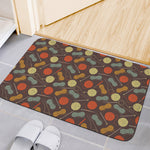 Yarn And Needle Pattern Print Indoor Door Mat