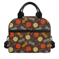Yarn And Needle Pattern Print Insulated Lunch Bag